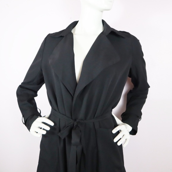 Black open self tie Jacket - Picture 6 of 6